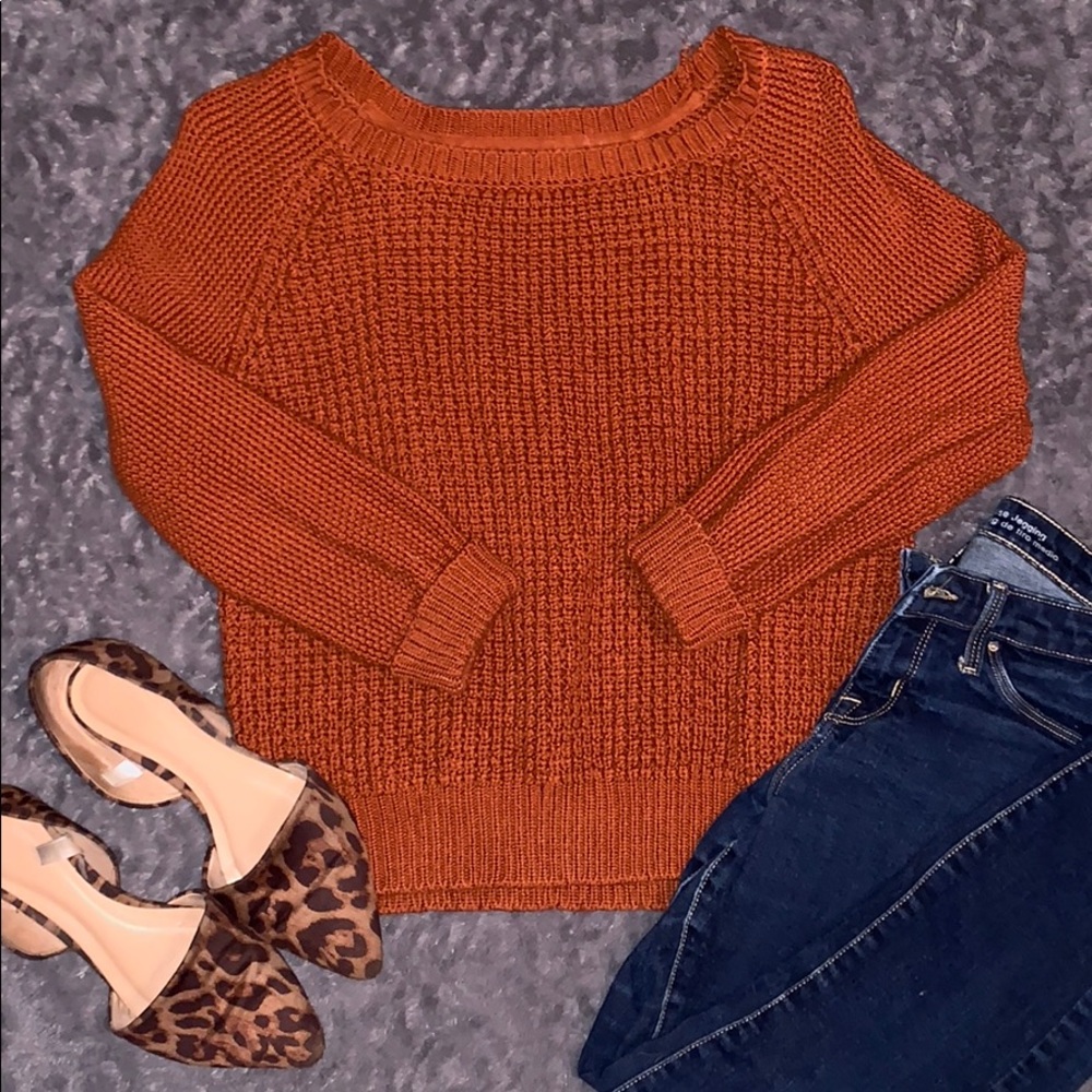 FOREVER 21 | waffle knit sweater